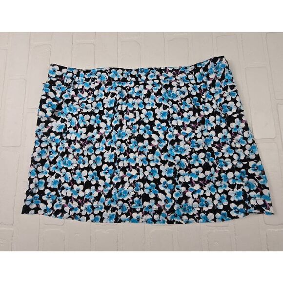 Future Collective Floral Wrap Mini Skirt Size 14 - Picture 1 of 4
